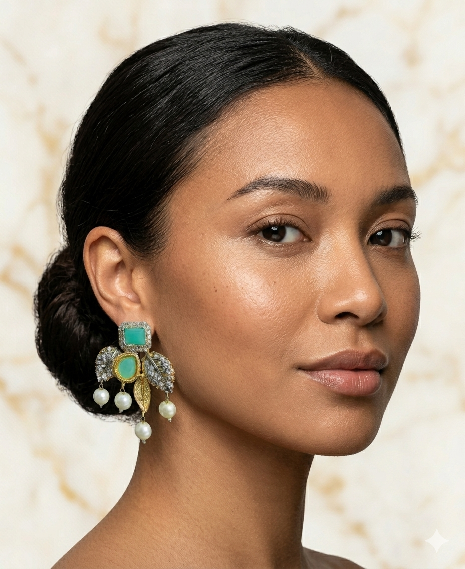Elegant Traditional Earrings With Free Delivery