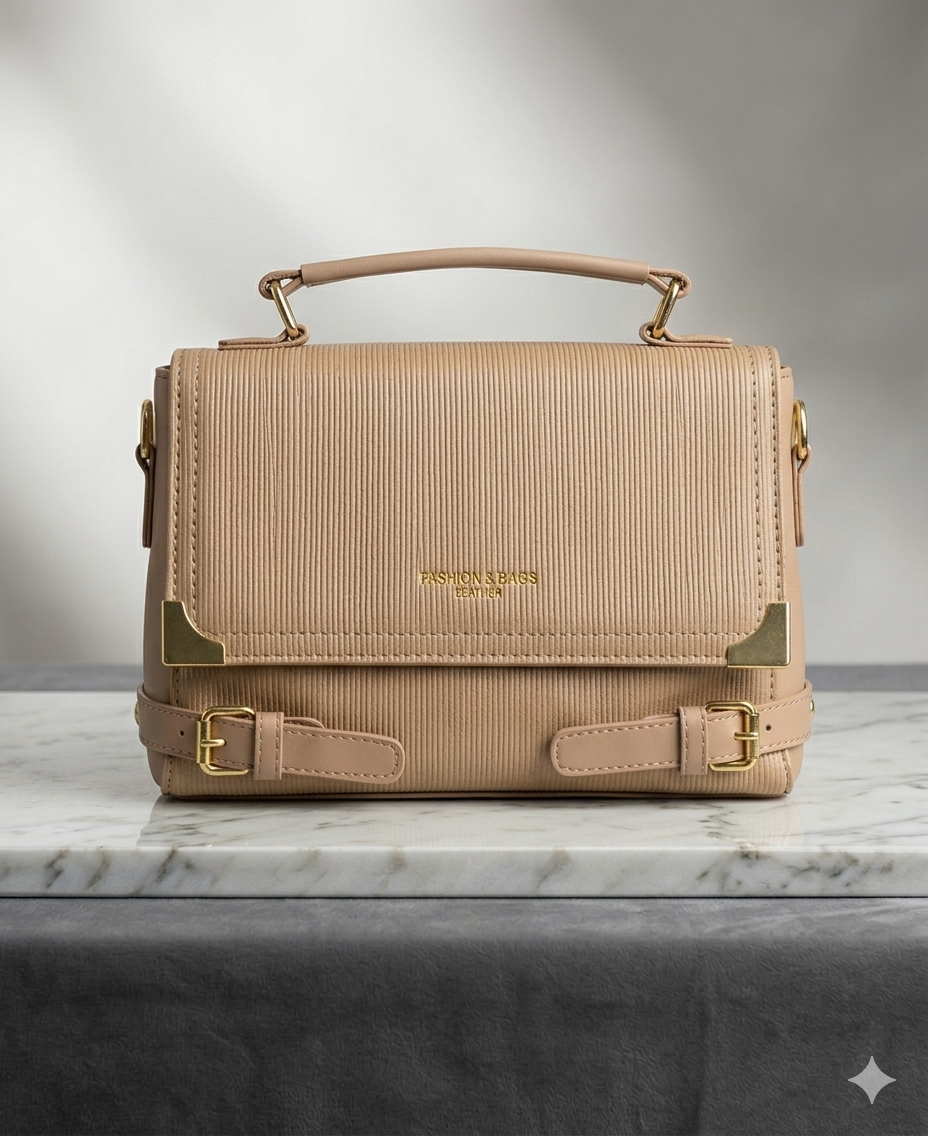 Elegant Top Handle Satchel (Imported)