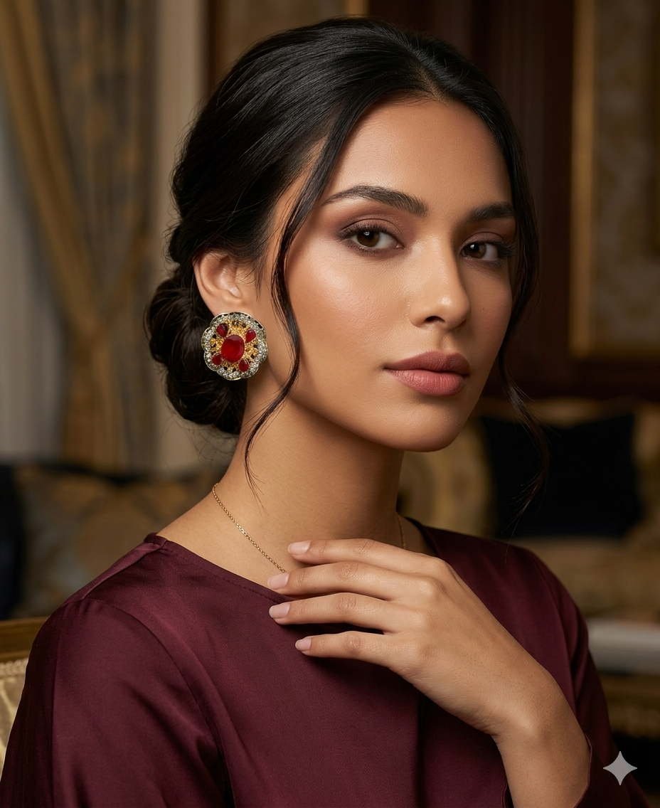 Elegant Traditional Earrings(tops) With Free Delivery