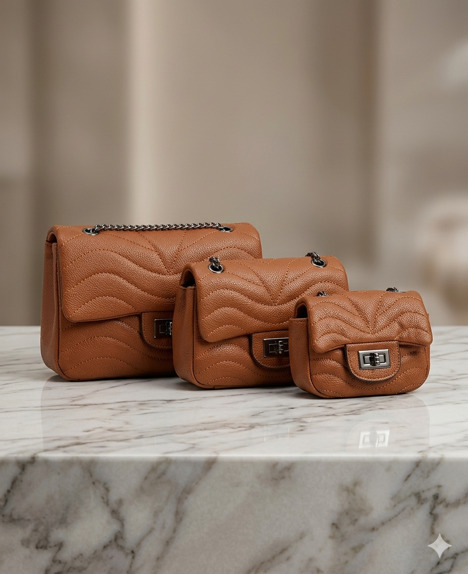 Luxury Style Shoulder Bag (Pack of 3 Imported)