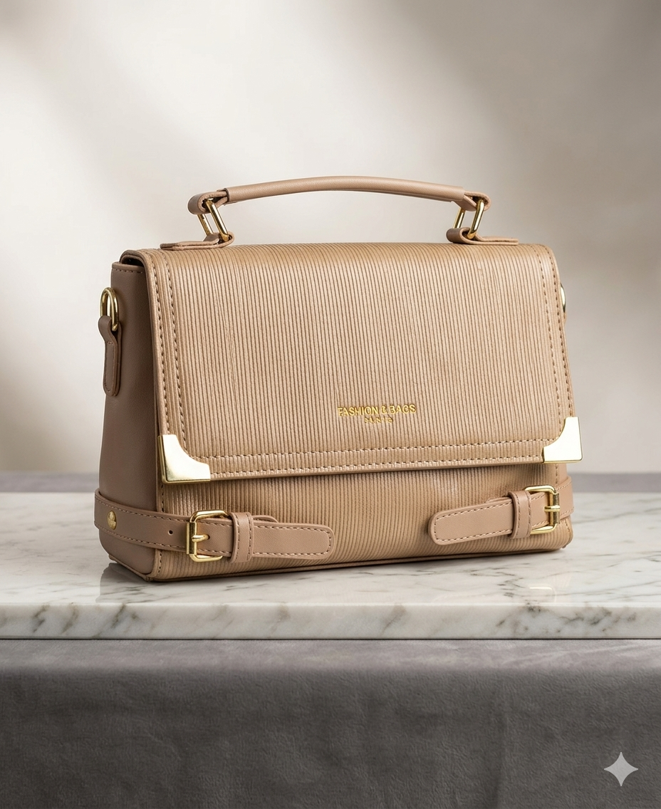 Elegant Top Handle Satchel (Imported)