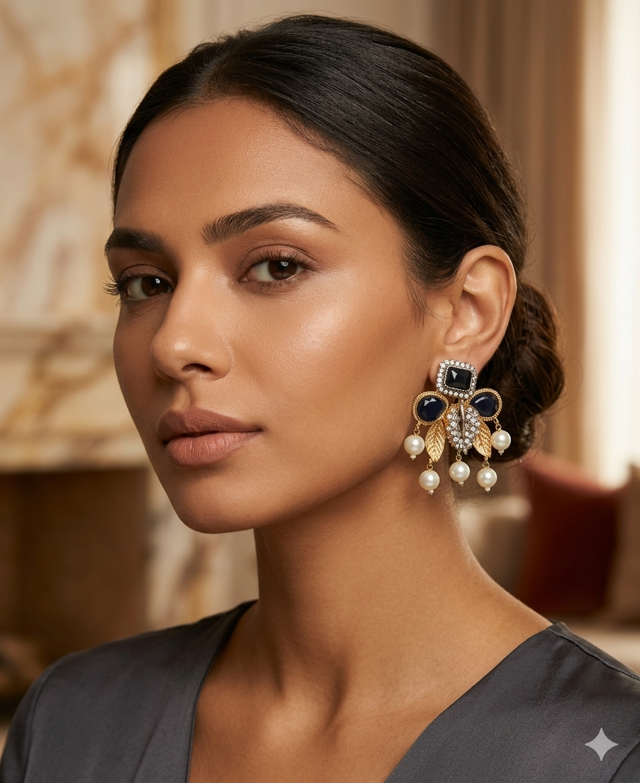 Elegant Traditional Earrings With Free Delivery