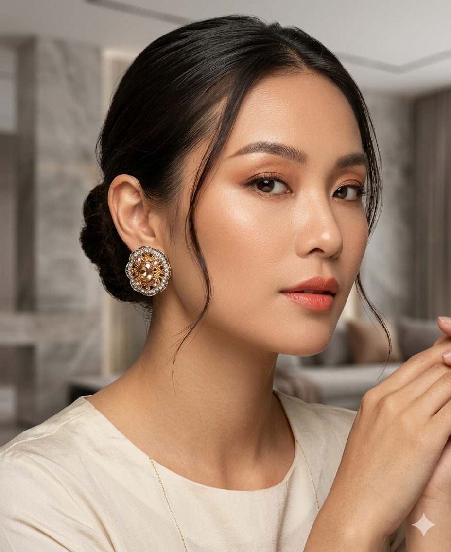 Elegant Traditional Earrings(tops) With Free Delivery