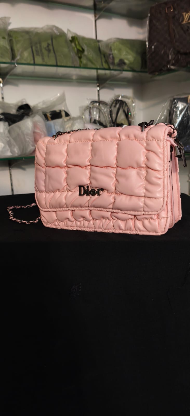 Designer Style Puffy Chain Purse (Imoprted)