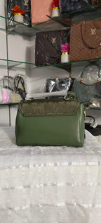 Elegant Olive Green Satchel Bag (Imported)