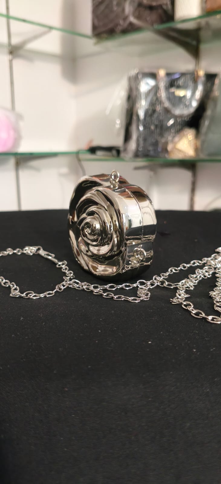Rose Matel Clutch (Imported)