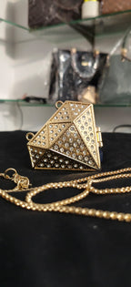Diamond Metal Clutch (Imported)