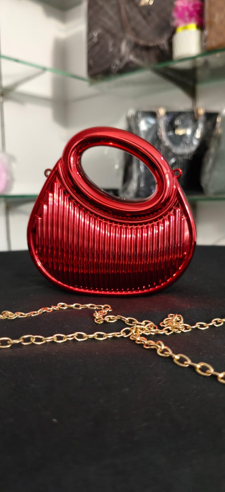Round Top Metal Clutch (Imported)