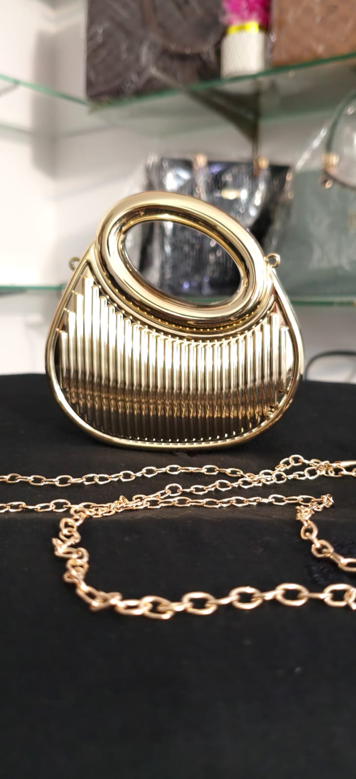 Round Top Metal Clutch (Imported)