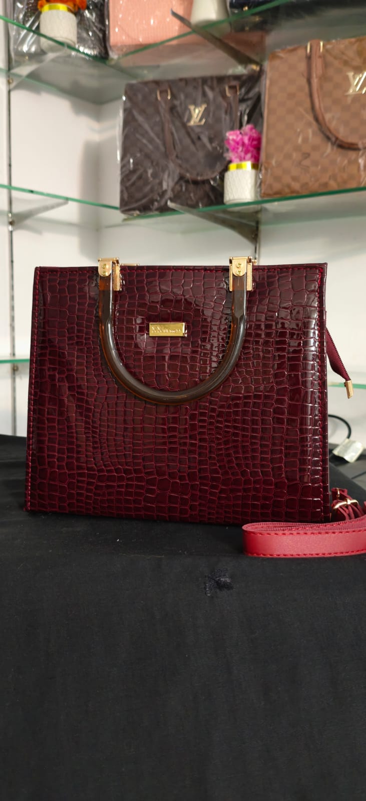 Croc-Embossed Tote With Free Delivery