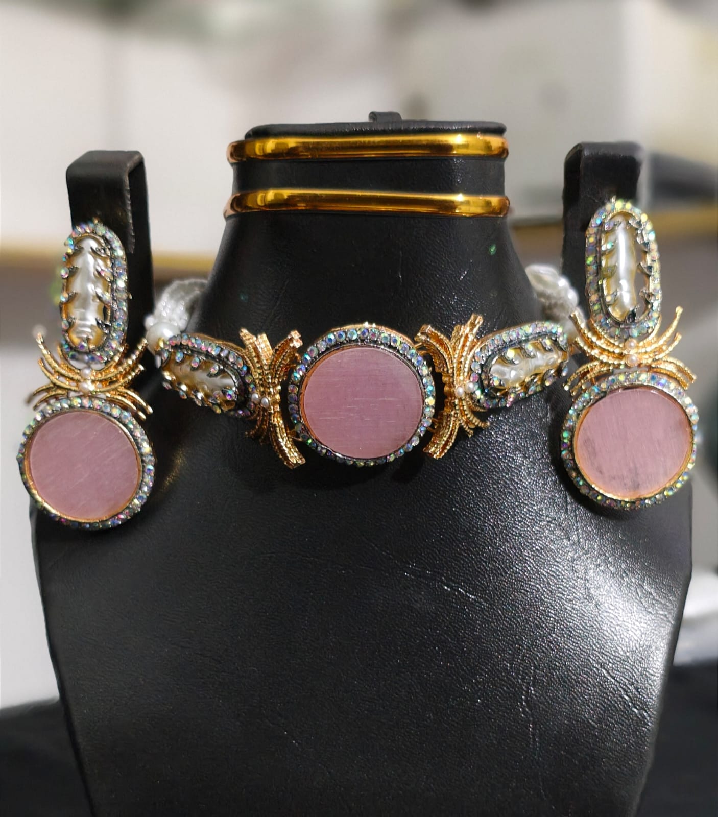 Designer Choker Set with Earrings
