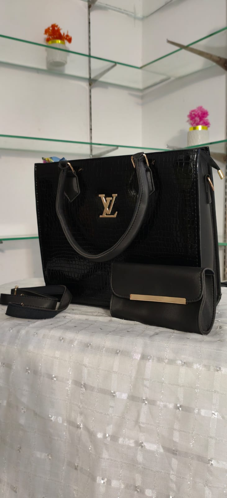 Croc-Embossed Luxury Tote With Free Delivery