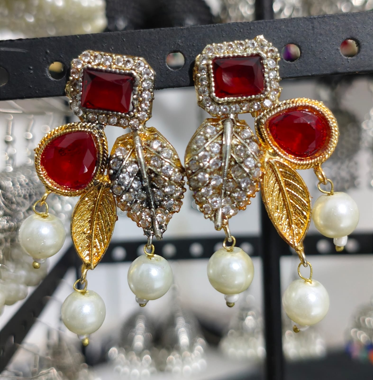 Elegant Traditional Earrings With Free Delivery
