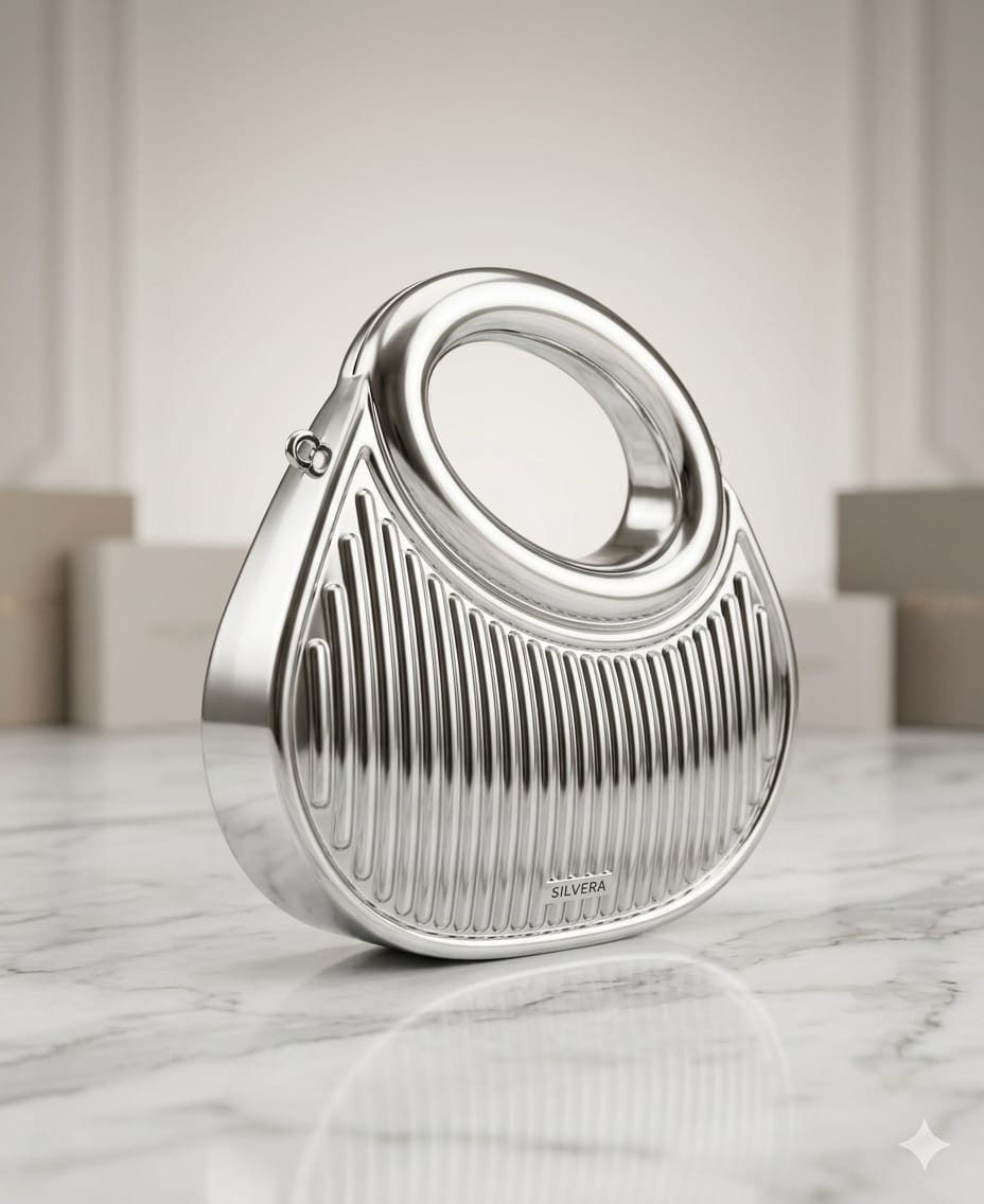 Round Top Metal Clutch (Imported)