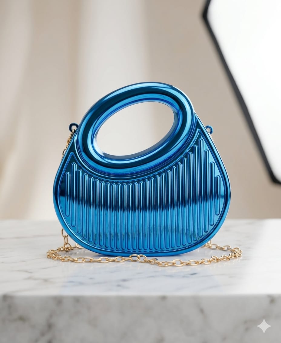 Round Top Metal Clutch (Imported)